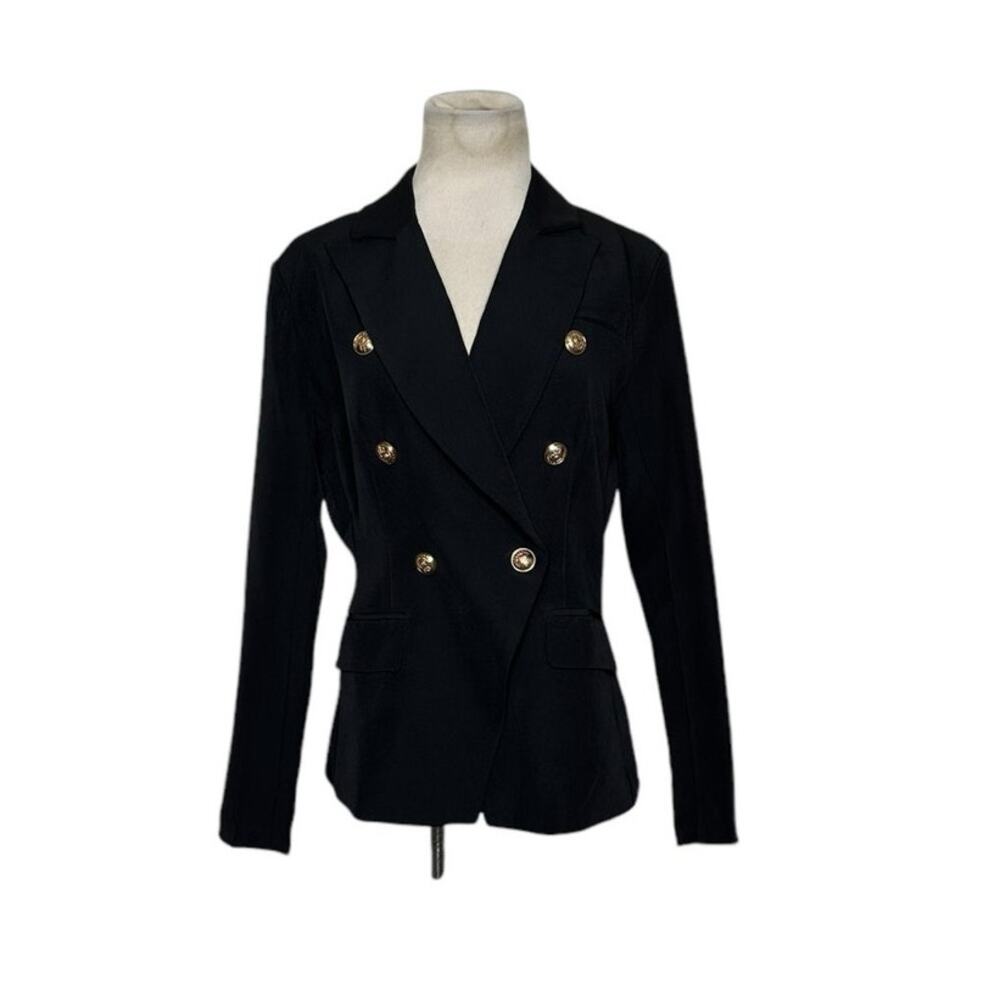 Black long sleeves doble breast blazer size M